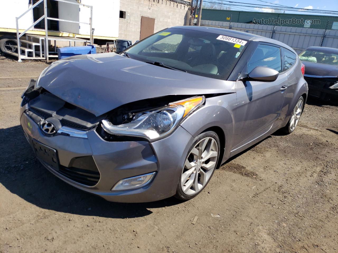 2013 Hyundai Veloster  Gray vin: KMHTC6AD0DU121372