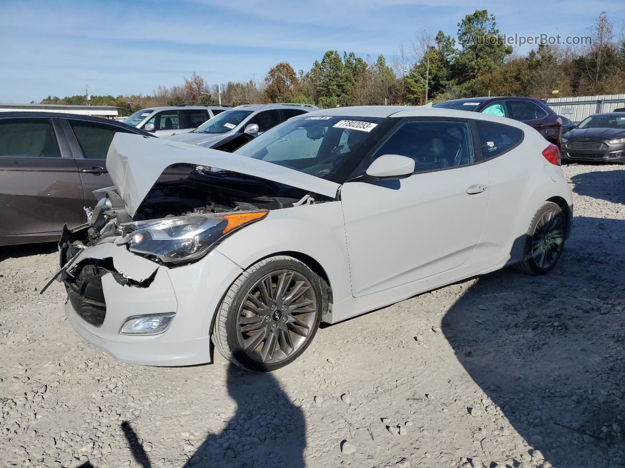 2013 Hyundai Veloster  Gray vin: KMHTC6AD0DU130055