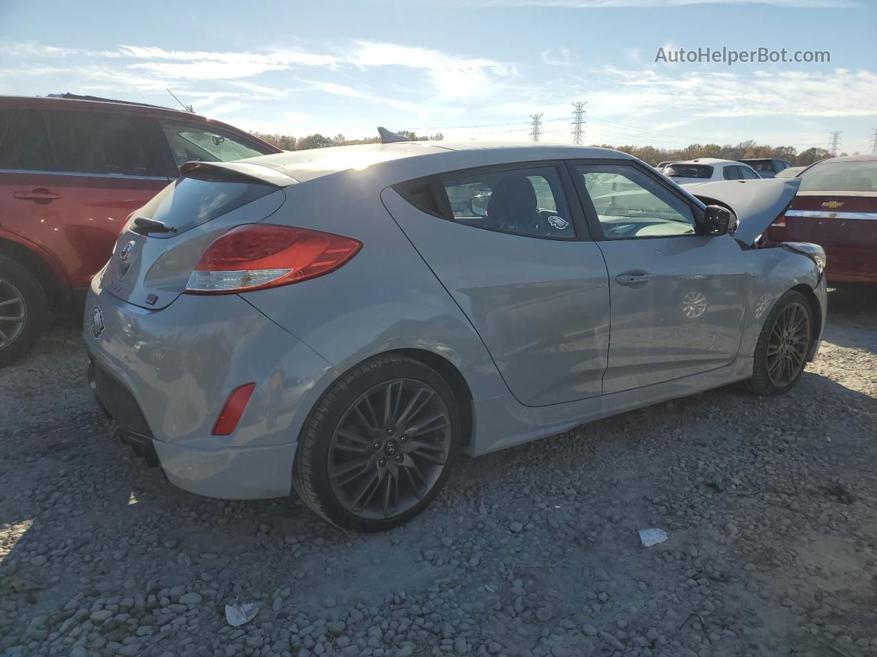 2013 Hyundai Veloster  Gray vin: KMHTC6AD0DU130055