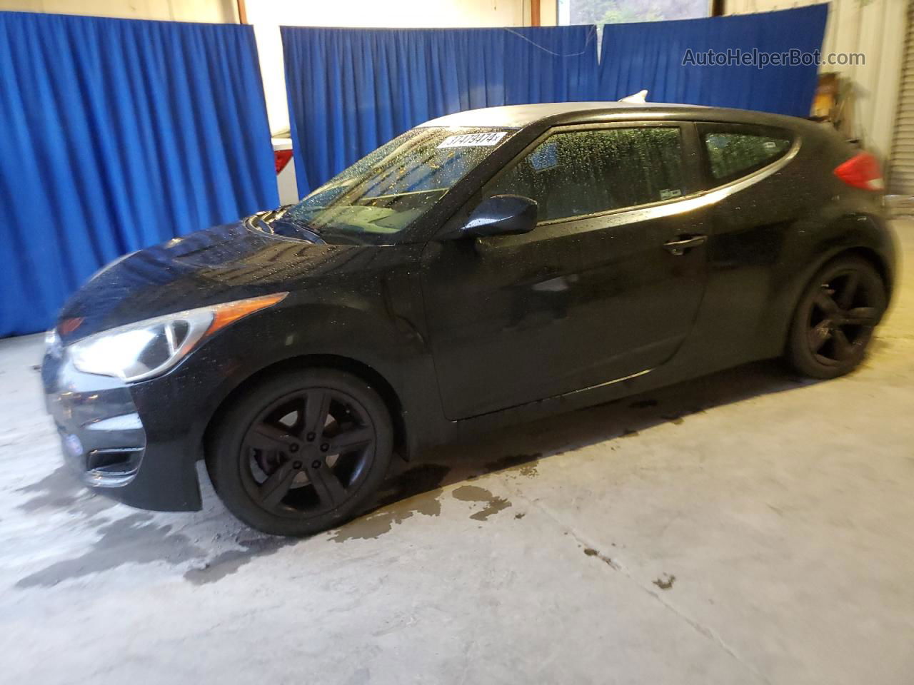 2013 Hyundai Veloster  Black vin: KMHTC6AD0DU132632