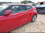 2013 Hyundai Veloster Base W/gray Red vin: KMHTC6AD0DU138494