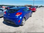 2013 Hyundai Veloster Base W/black Blue vin: KMHTC6AD0DU140908