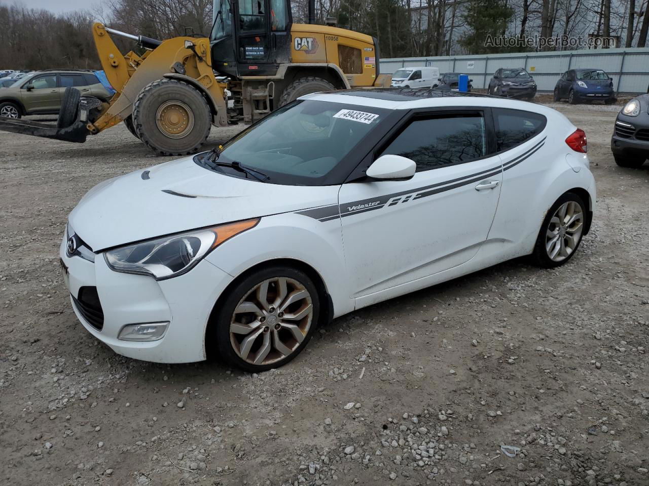 2013 Hyundai Veloster  Белый vin: KMHTC6AD0DU142223