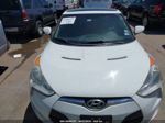 2013 Hyundai Veloster W/red Int White vin: KMHTC6AD0DU142500