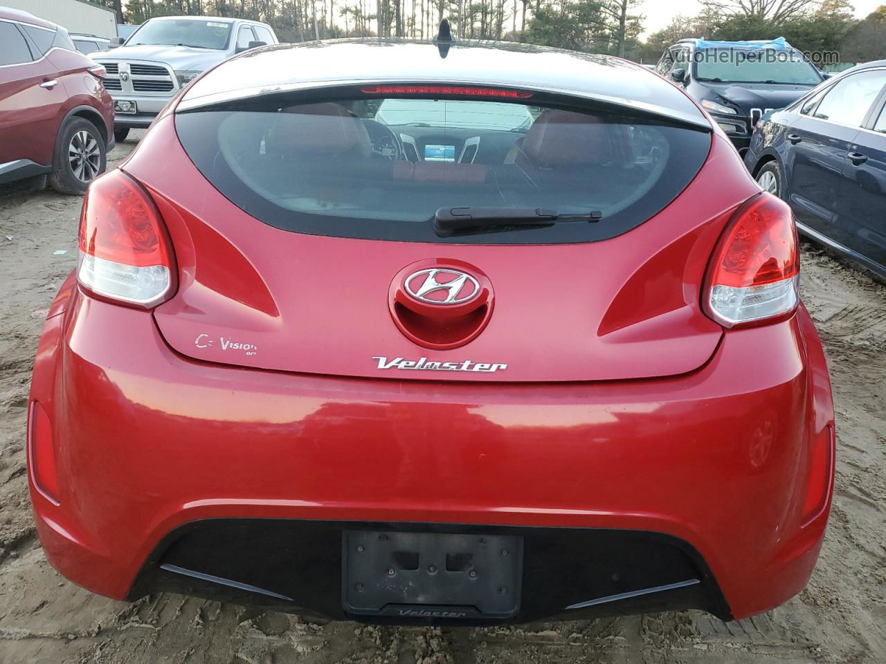 2013 Hyundai Veloster  Red vin: KMHTC6AD0DU142979