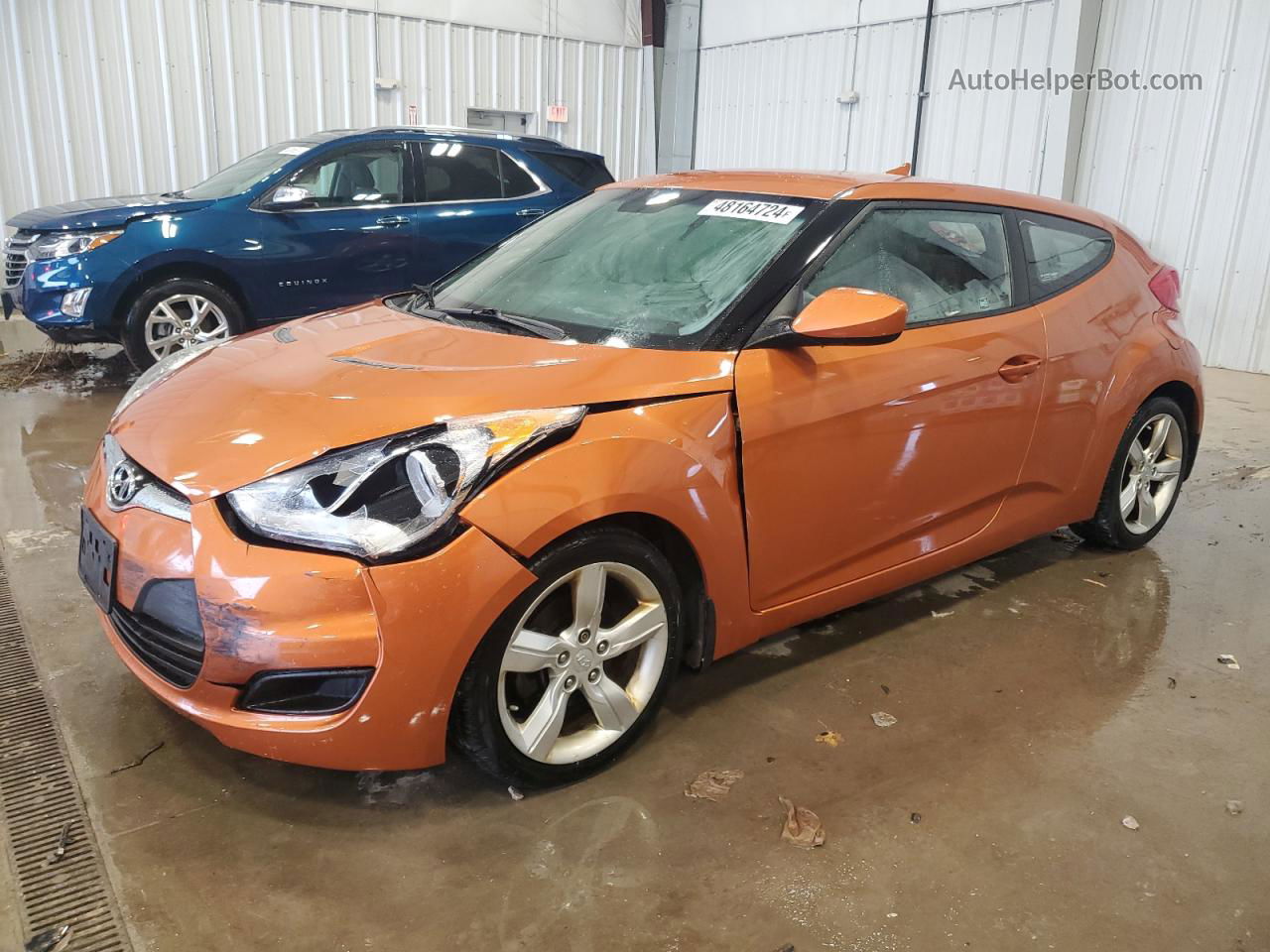 2013 Hyundai Veloster  Оранжевый vin: KMHTC6AD0DU145767