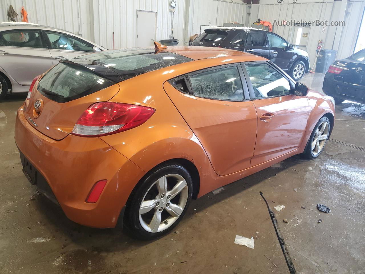 2013 Hyundai Veloster  Orange vin: KMHTC6AD0DU145767