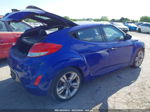 2013 Hyundai Veloster Base W/black Blue vin: KMHTC6AD0DU148118