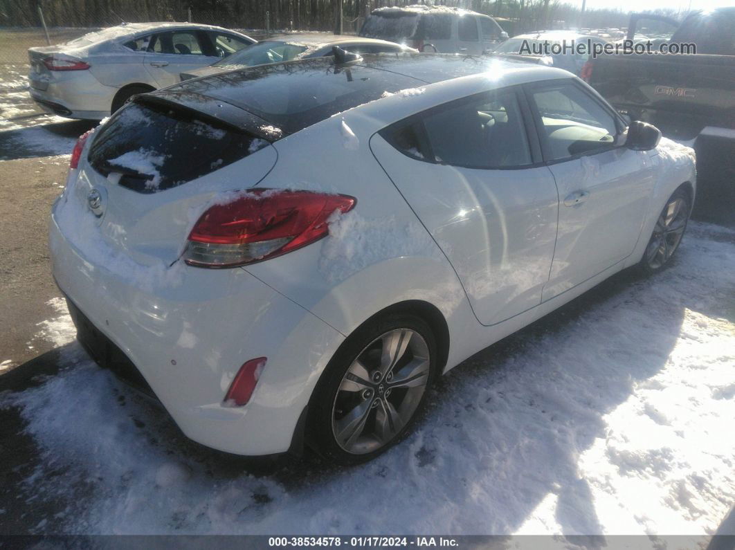 2013 Hyundai Veloster Base W/black Белый vin: KMHTC6AD0DU150788