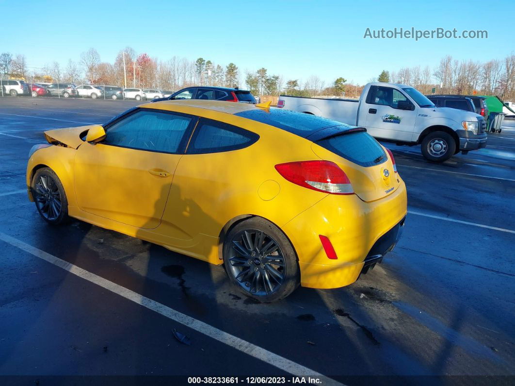 2013 Hyundai Veloster Mix Yellow vin: KMHTC6AD0DU152623