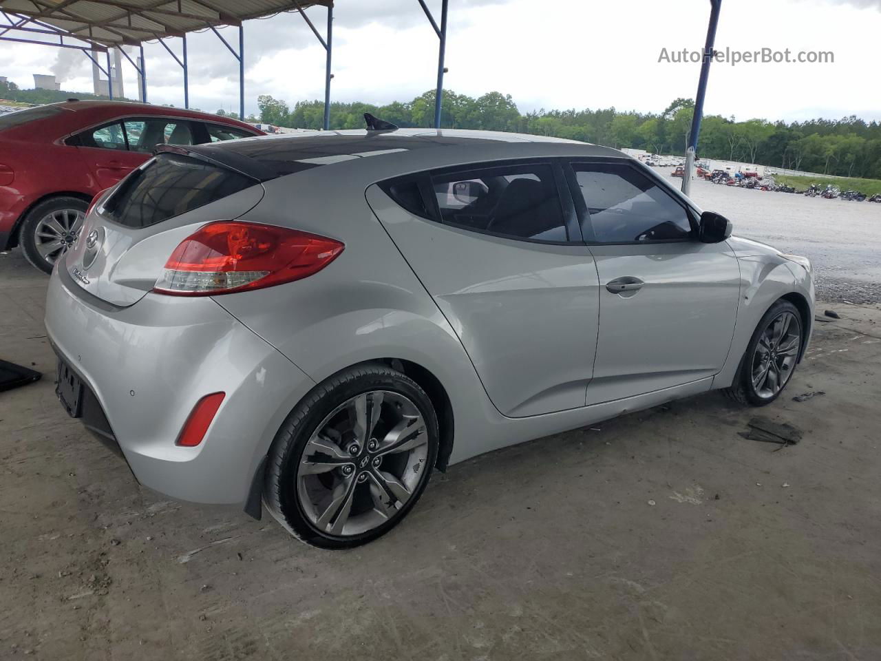 2013 Hyundai Veloster  Silver vin: KMHTC6AD0DU169714