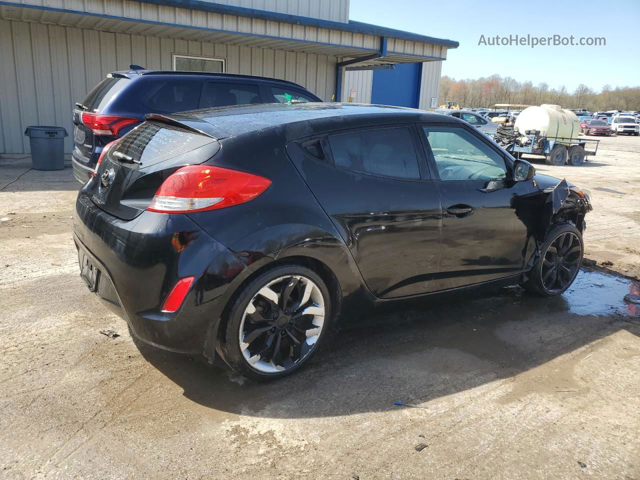 2013 Hyundai Veloster  Black vin: KMHTC6AD0DU175772