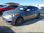 2013 Hyundai Veloster Base W/black Gray vin: KMHTC6AD0DU179496