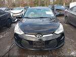 2013 Hyundai Veloster Base W/gray Black vin: KMHTC6AD1DU087359