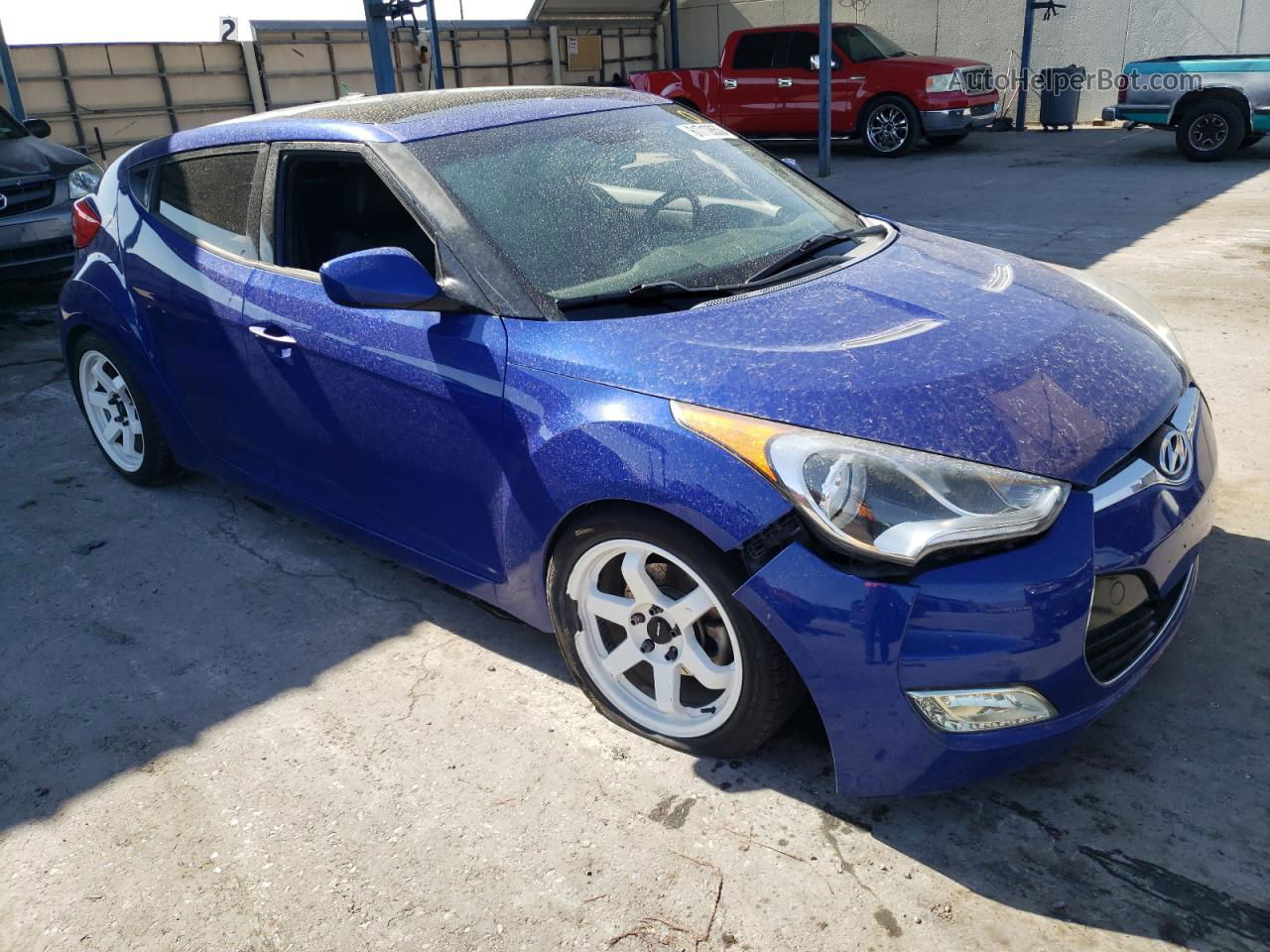 2013 Hyundai Veloster  Blue vin: KMHTC6AD1DU094781