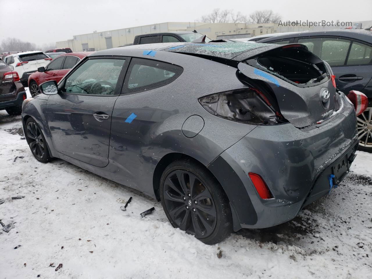 2013 Hyundai Veloster  Silver vin: KMHTC6AD1DU099365