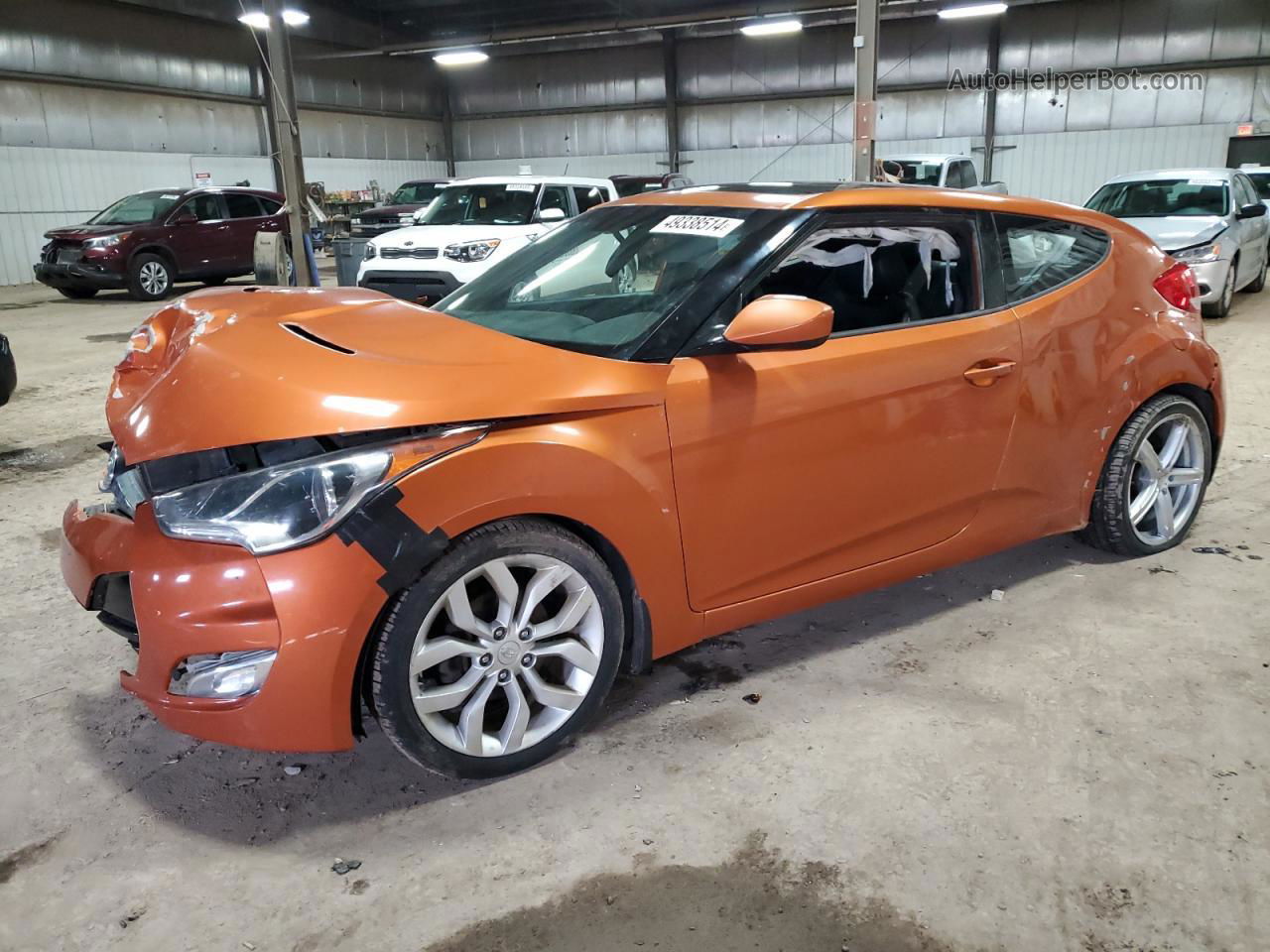 2013 Hyundai Veloster  Orange vin: KMHTC6AD1DU118545