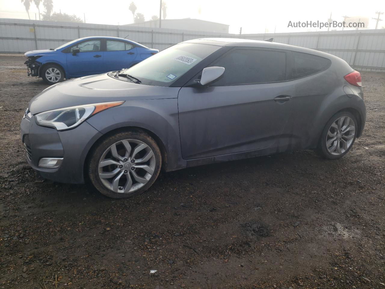 2013 Hyundai Veloster  Серый vin: KMHTC6AD1DU135409