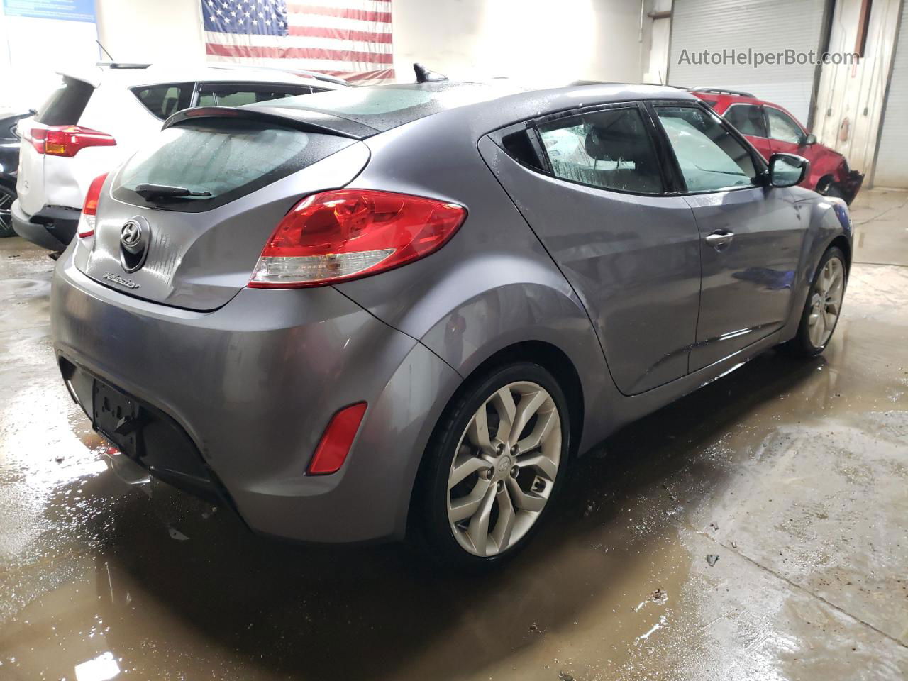 2013 Hyundai Veloster  Gray vin: KMHTC6AD1DU136639