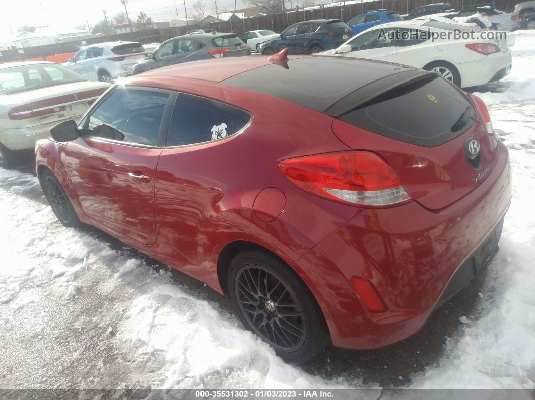 2013 Hyundai Veloster W/gray Int Red vin: KMHTC6AD1DU150377