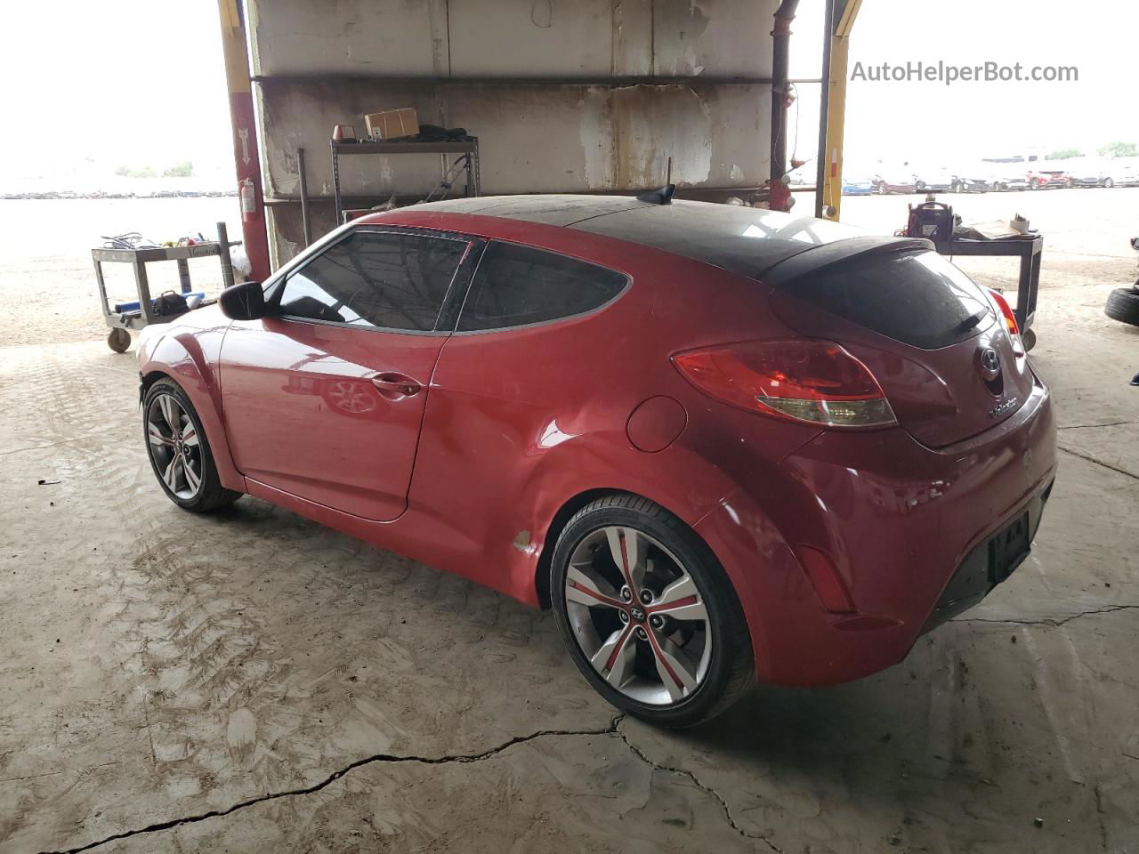 2013 Hyundai Veloster  Red vin: KMHTC6AD1DU151268