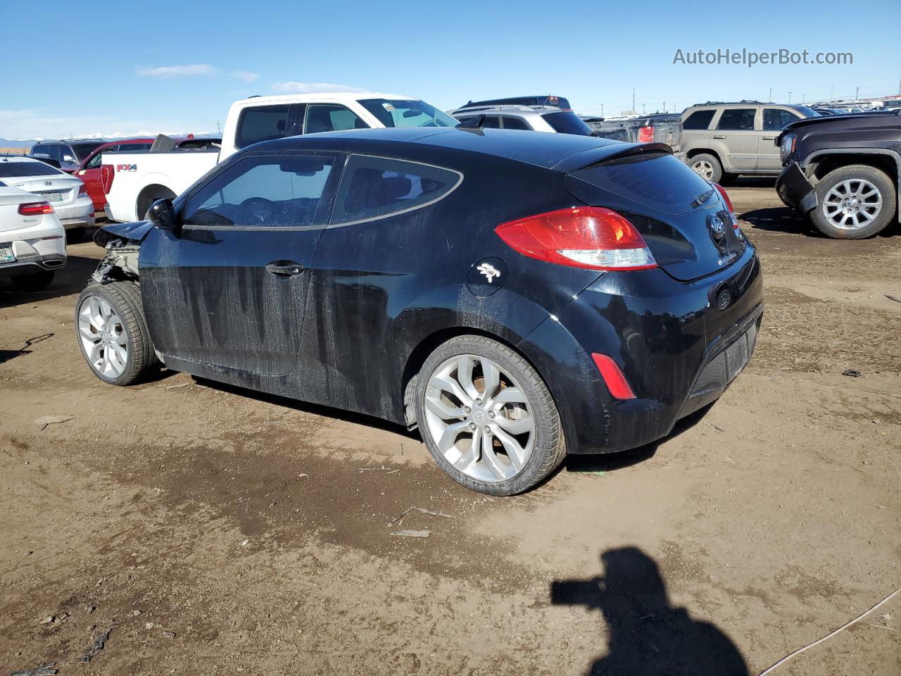 2013 Hyundai Veloster  Black vin: KMHTC6AD1DU154946