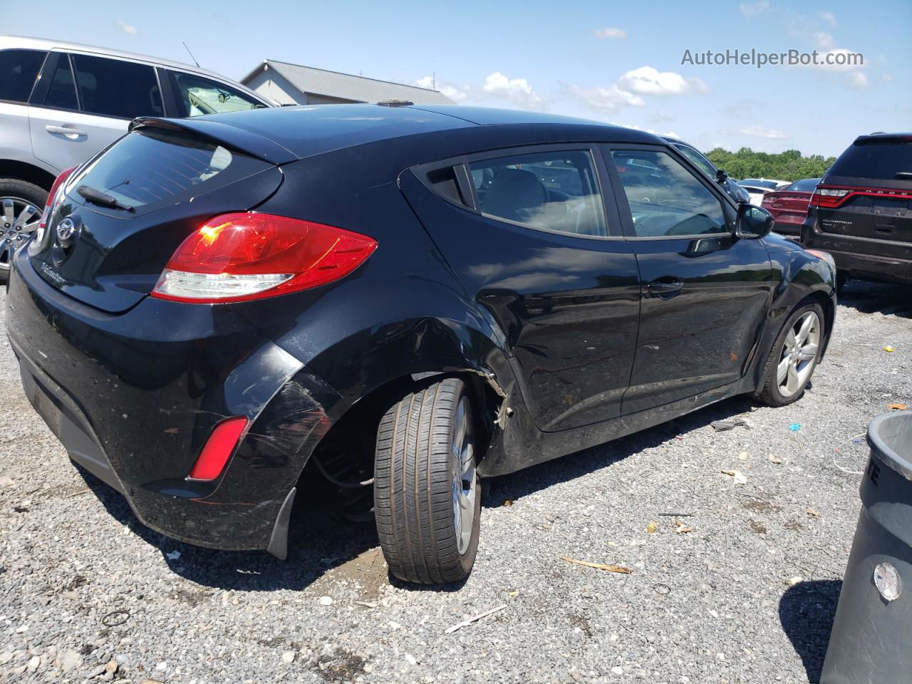 2013 Hyundai Veloster  Black vin: KMHTC6AD1DU173688