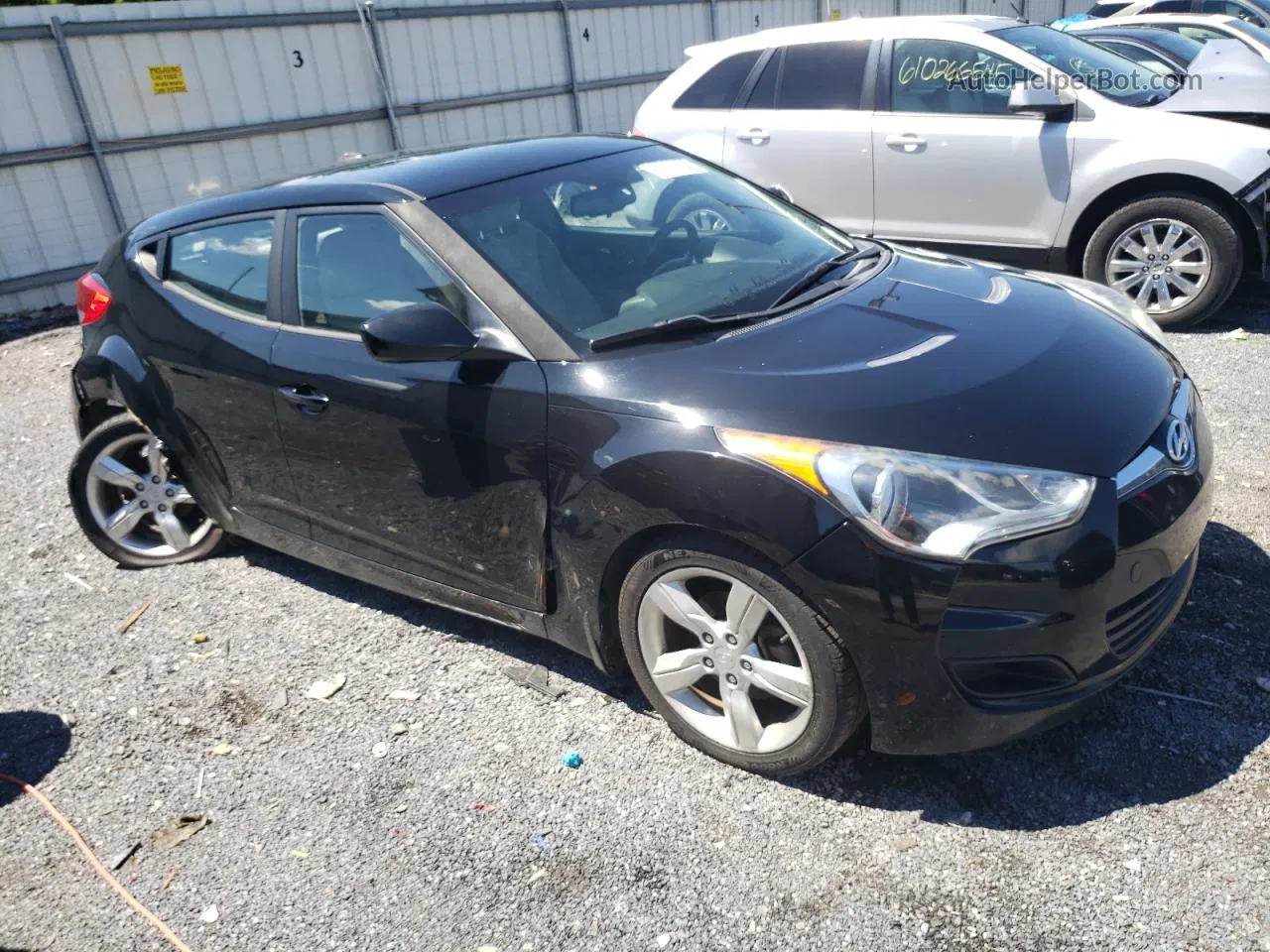 2013 Hyundai Veloster  Black vin: KMHTC6AD1DU173688