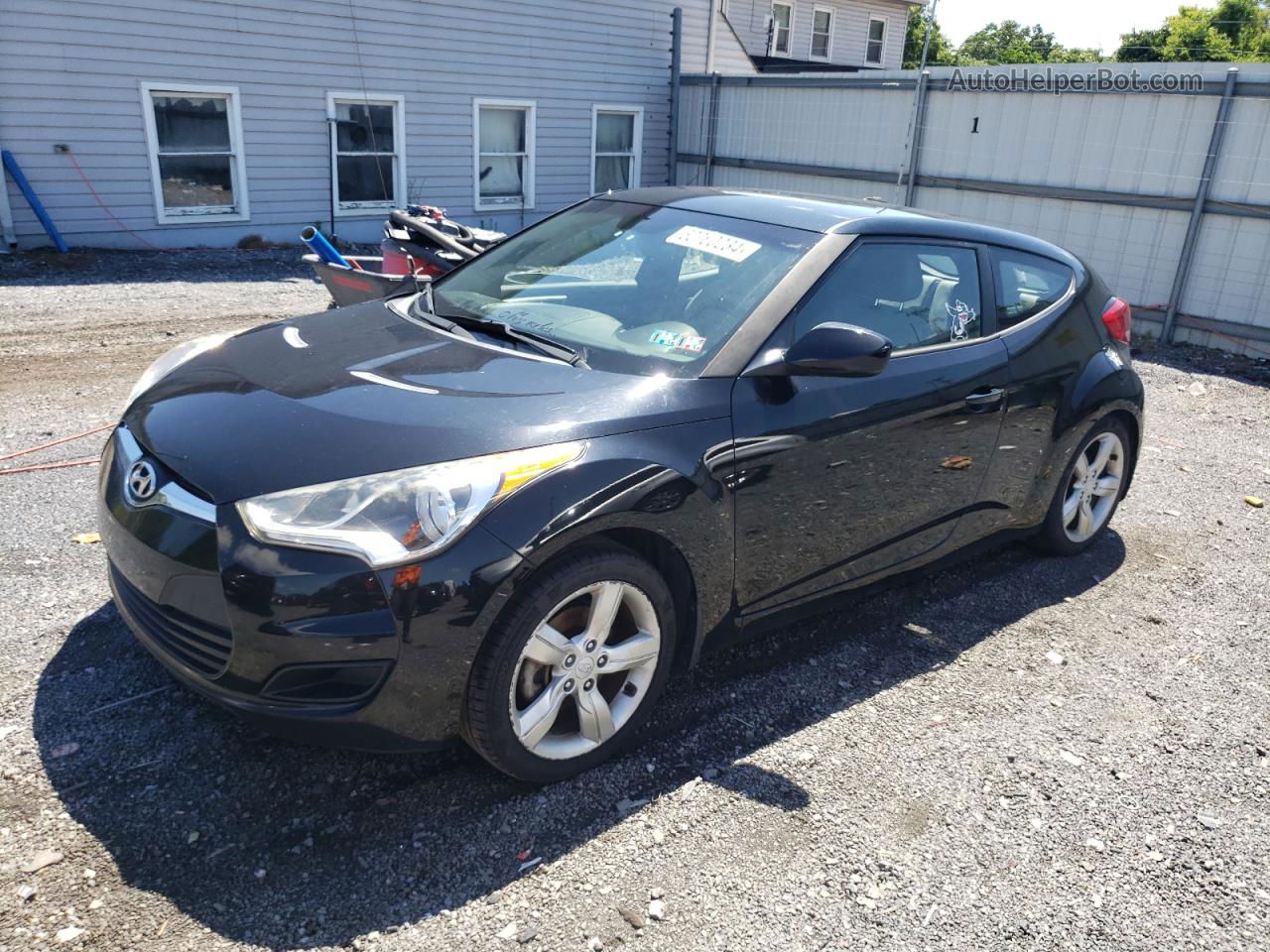 2013 Hyundai Veloster  Black vin: KMHTC6AD1DU173688