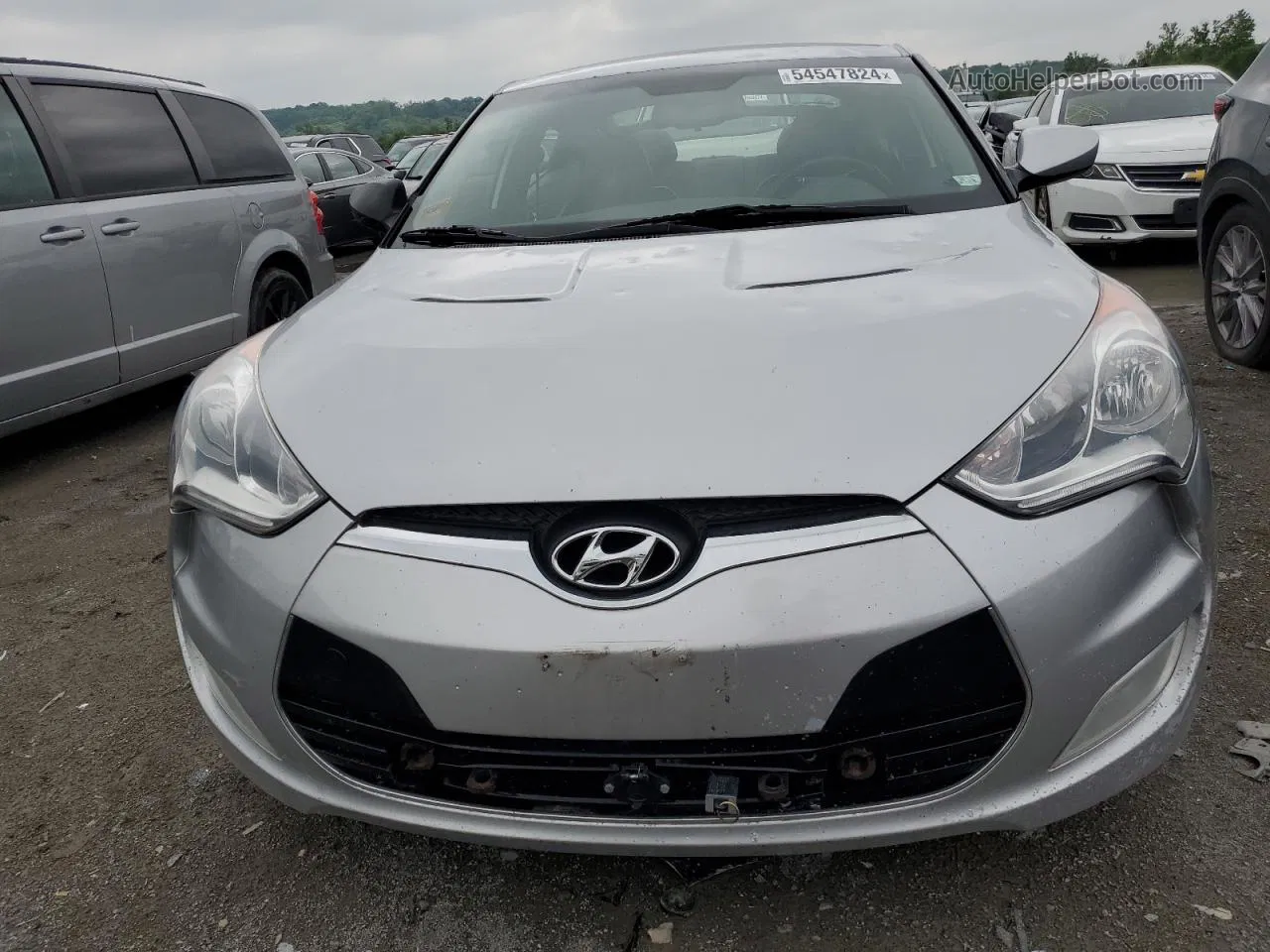 2013 Hyundai Veloster  Серебряный vin: KMHTC6AD2DU085507