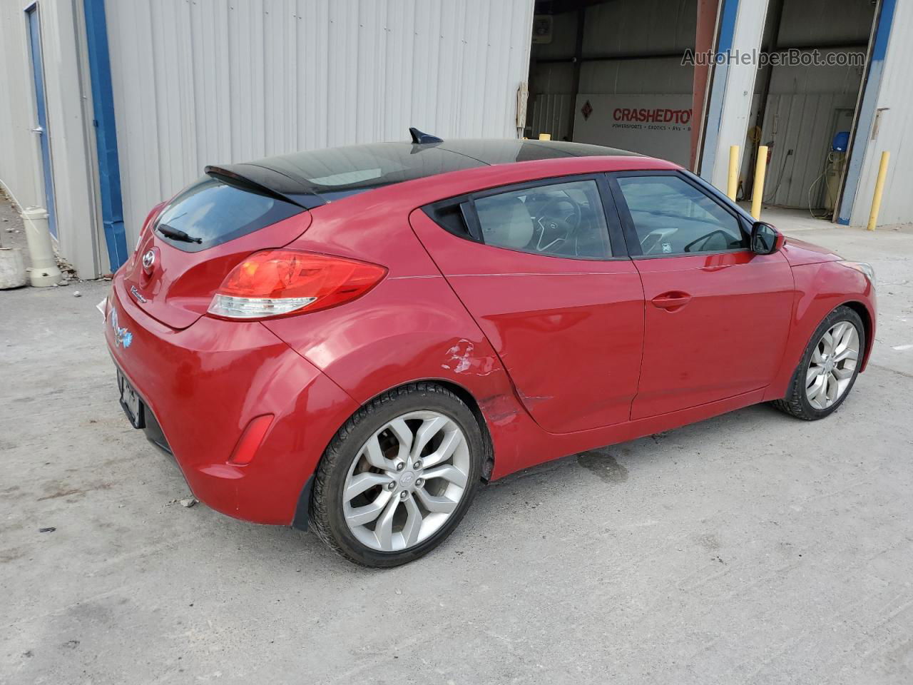 2013 Hyundai Veloster  Red vin: KMHTC6AD2DU093560