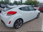 2013 Hyundai Veloster Base W/black White vin: KMHTC6AD2DU102905