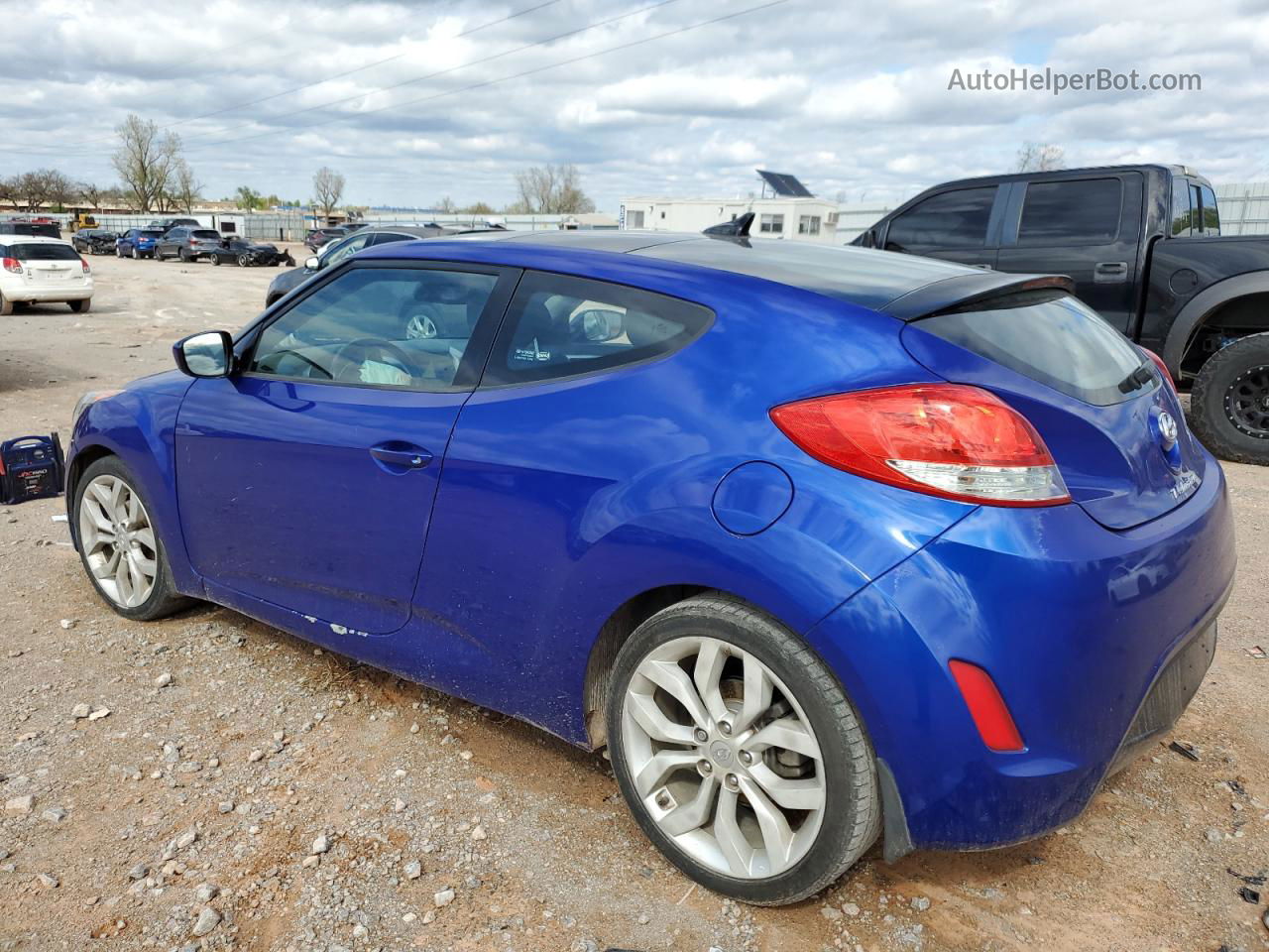 2013 Hyundai Veloster  Blue vin: KMHTC6AD2DU114472