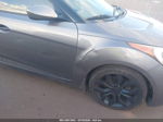 2013 Hyundai Veloster Base W/black Gray vin: KMHTC6AD2DU124421