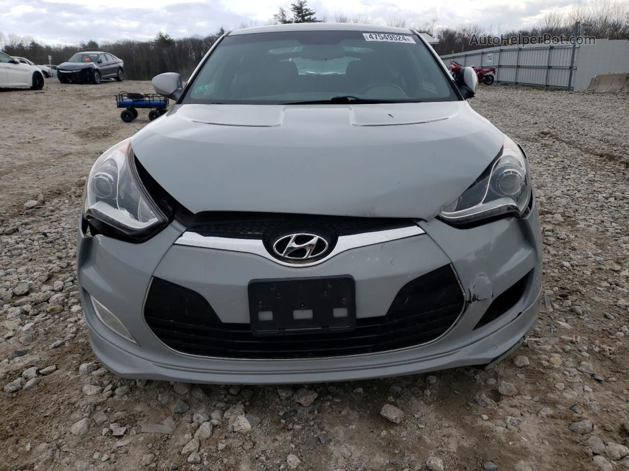 2013 Hyundai Veloster  Gray vin: KMHTC6AD2DU130686