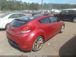 2013 Hyundai Veloster Base W/gray Red vin: KMHTC6AD2DU131255