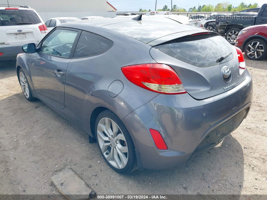 2013 Hyundai Veloster Base W/black Gray vin: KMHTC6AD2DU151179