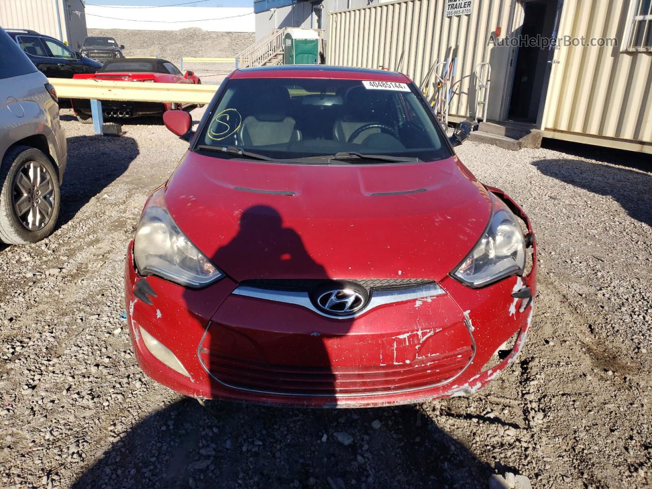 2013 Hyundai Veloster  Red vin: KMHTC6AD2DU161064