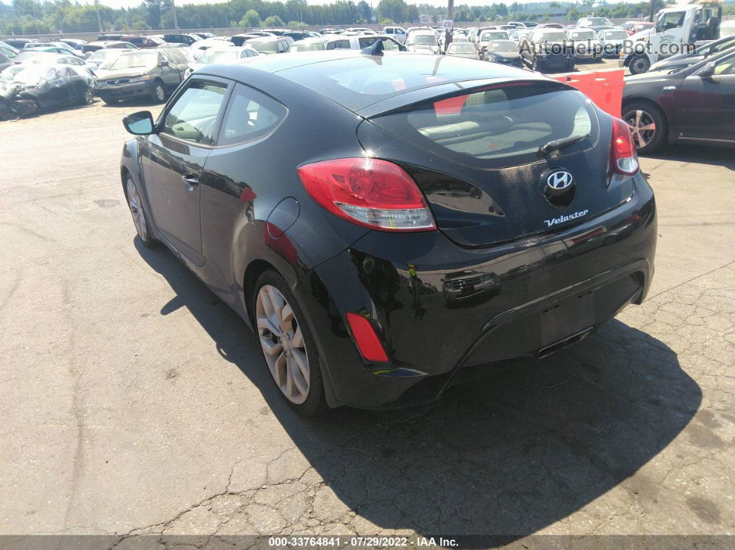 2013 Hyundai Veloster W/gray Int Черный vin: KMHTC6AD3DU091493