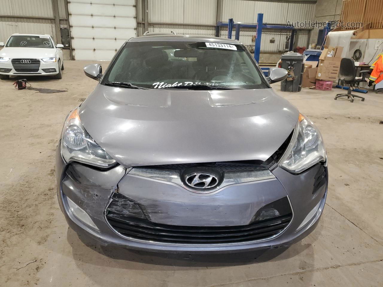 2013 Hyundai Veloster  Gray vin: KMHTC6AD3DU102380