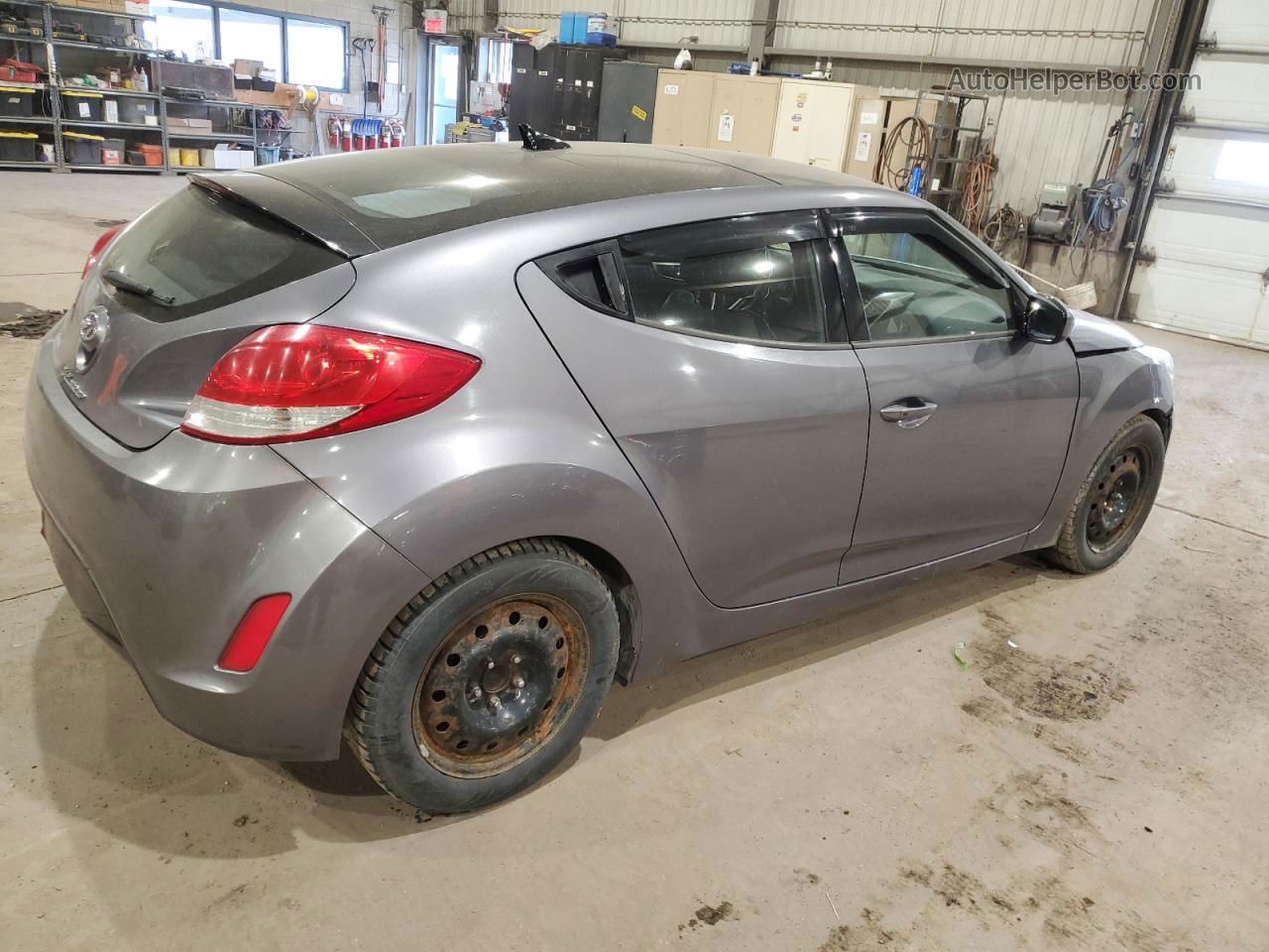 2013 Hyundai Veloster  Gray vin: KMHTC6AD3DU102380