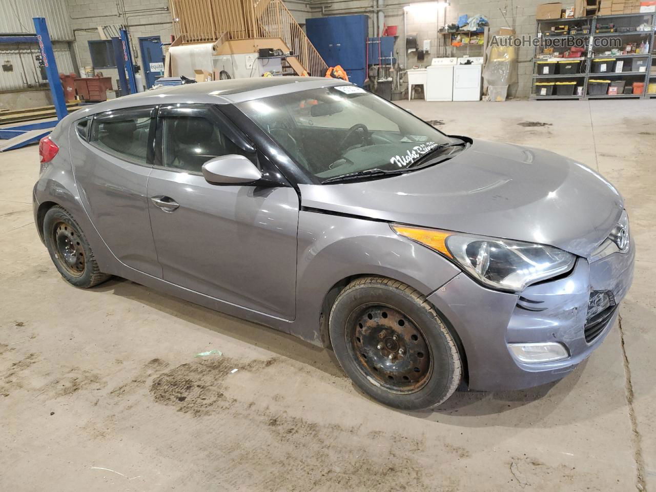 2013 Hyundai Veloster  Gray vin: KMHTC6AD3DU102380