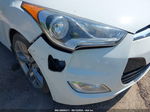 2013 Hyundai Veloster Base W/gray White vin: KMHTC6AD3DU103559