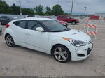 2013 Hyundai Veloster Base W/gray White vin: KMHTC6AD3DU129580