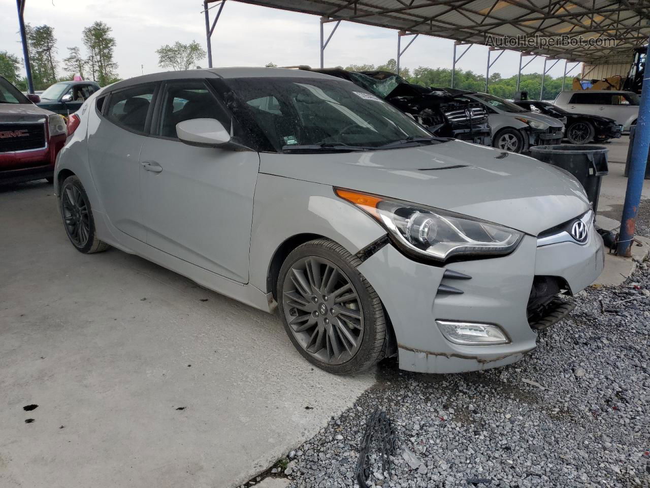 2013 Hyundai Veloster  Gray vin: KMHTC6AD3DU132561