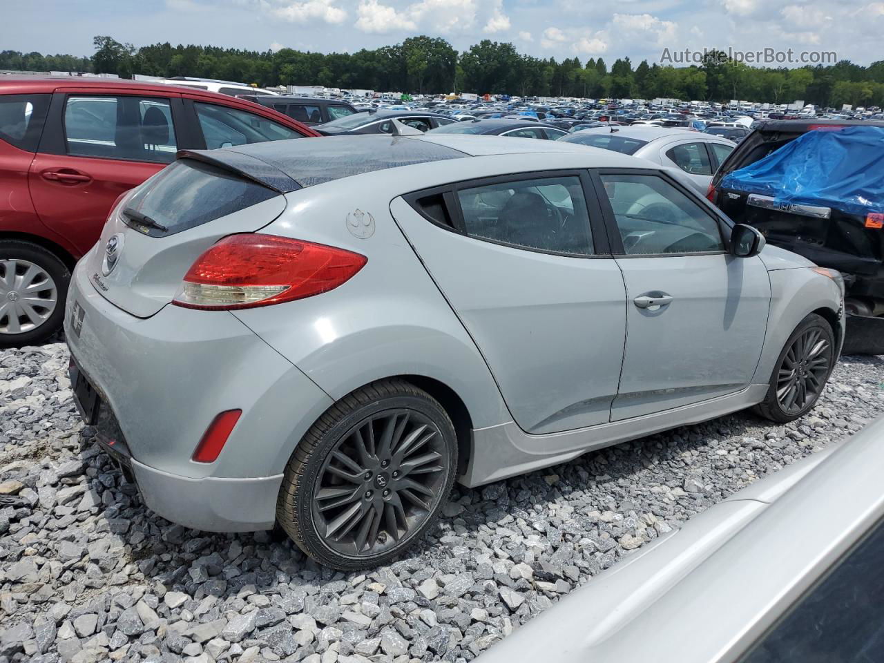 2013 Hyundai Veloster  Gray vin: KMHTC6AD3DU132561