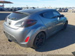 2013 Hyundai Veloster Base W/black Gray vin: KMHTC6AD3DU135377