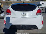 2013 Hyundai Veloster Base W/black White vin: KMHTC6AD3DU146492