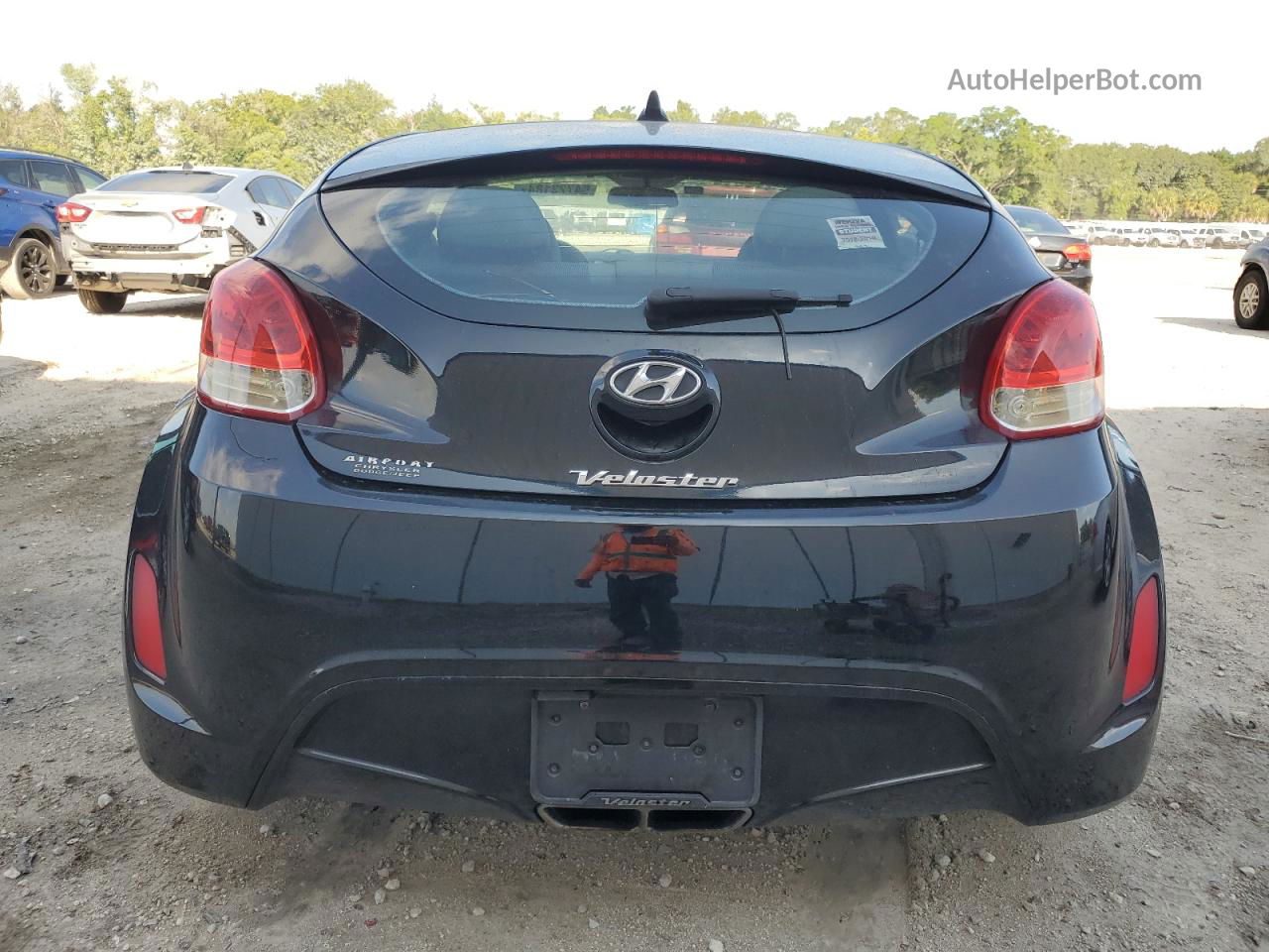 2013 Hyundai Veloster  Black vin: KMHTC6AD3DU151675