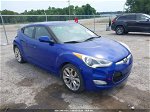 2013 Hyundai Veloster Base W/black Blue vin: KMHTC6AD3DU167343